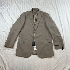 Alberto Cardinali Mens 2-Button Blazer Jacket 42R Sport Coat Beige S77 NEW
